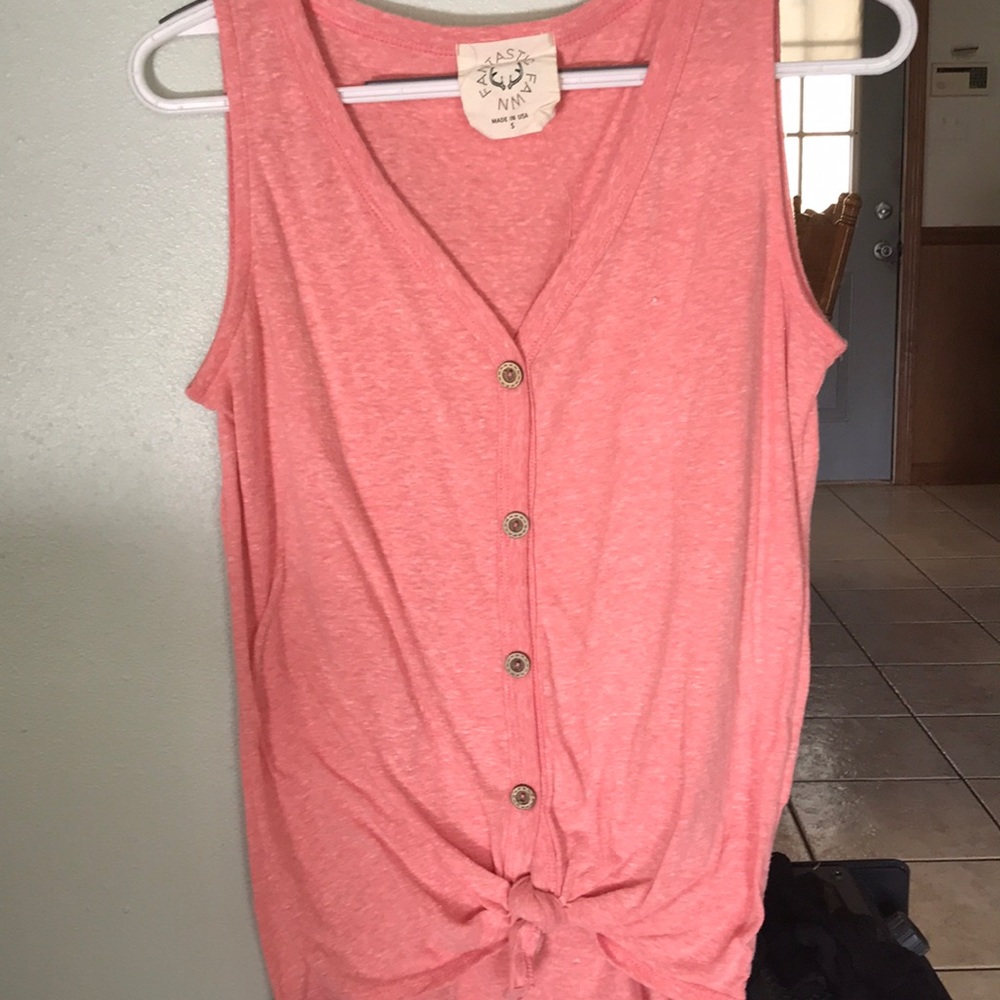 Casual knot bottom blouse